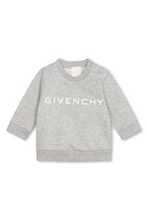 grey cotton sweatshirt GIVENCHY KIDS | H30214A01
